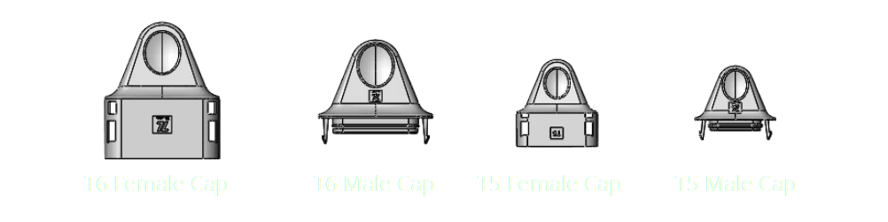 T‑series waterproof cable caps